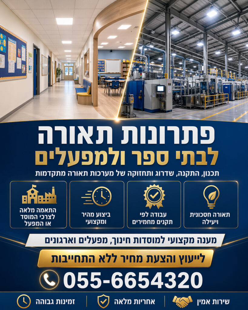 קבלן חשמל למוסדות חינוך - חשמל יהונתן
